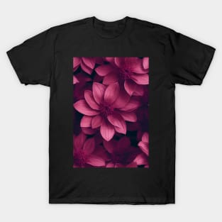 Beautiful Red Burgundy Flowers, for all those who love nature #96 T-Shirt